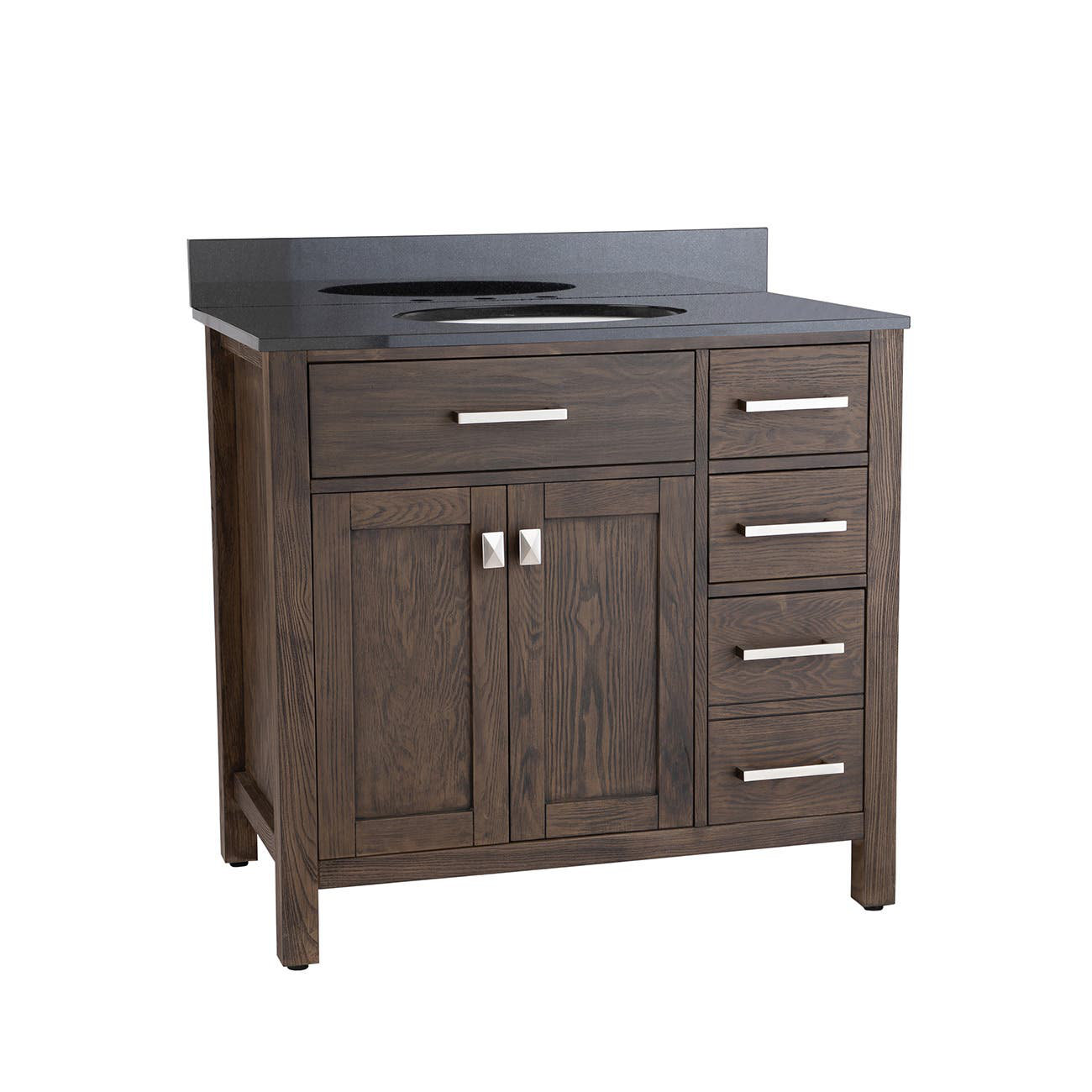 Red Barrel Studio® Mason Hill 36 Inch Oak Vanity 36'' Freestanding