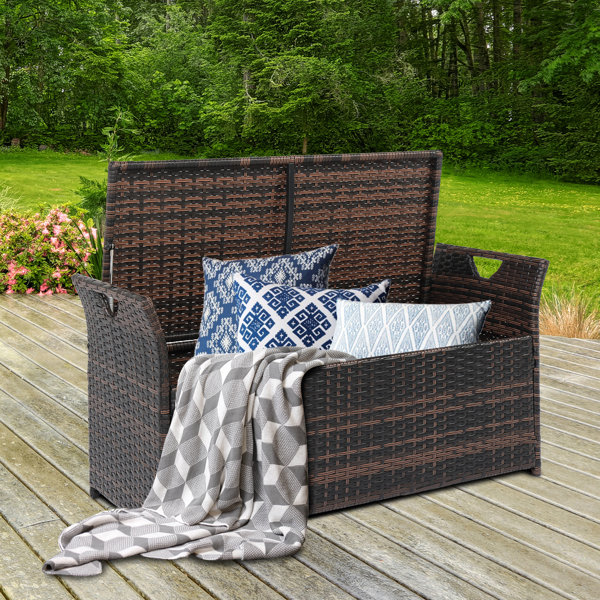 Garden Cushion Storage Rattan Patio Storage Box Bramblecrest