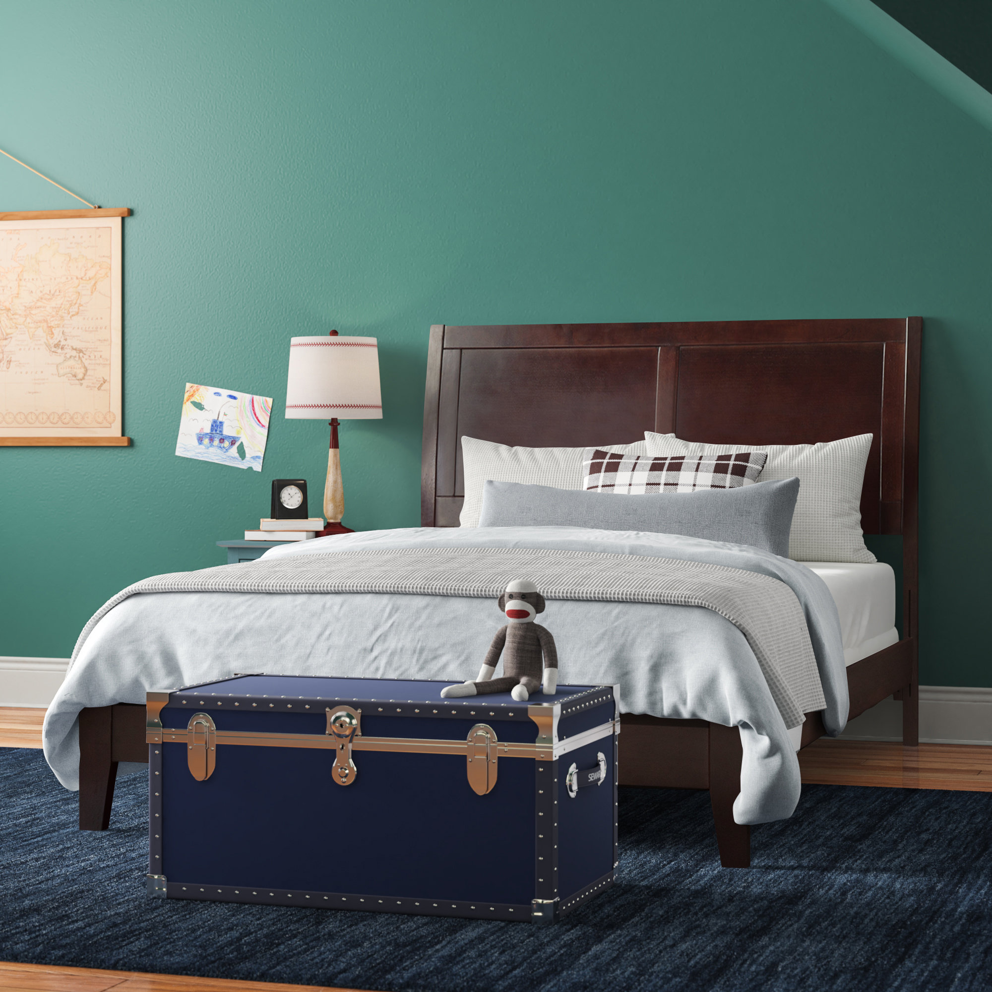 Harriet Bee Quitaque Full Solid Wood Panel Bed by Harriet Bee & Reviews