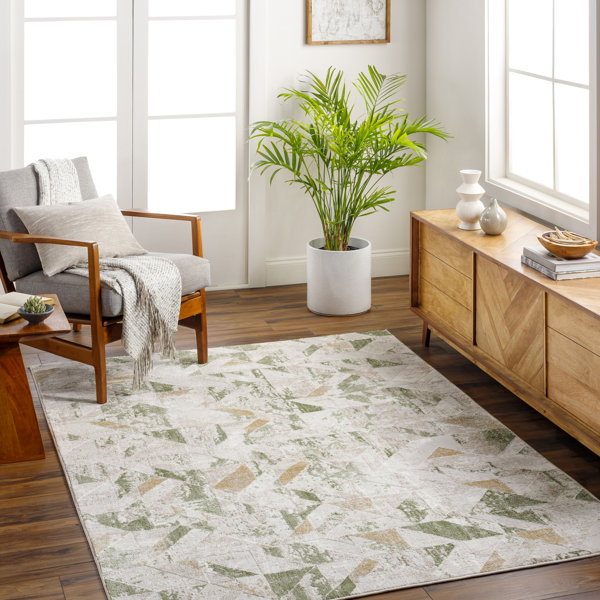Trent Austin Design® Pyburn Abstract Green Area Rug | Wayfair
