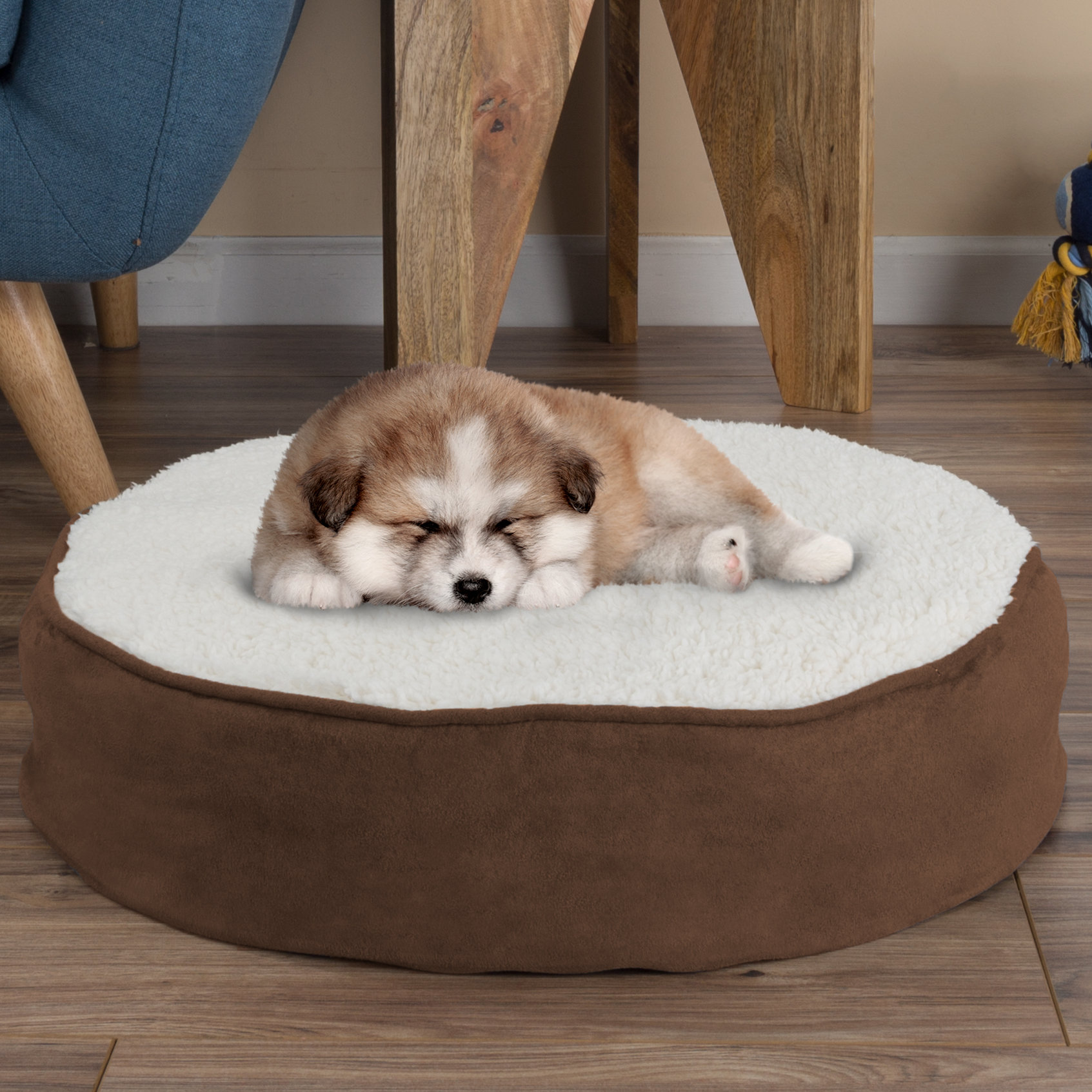 Tucker Murphy Pet™ Deena Round Sherpa Memory Foam Pet Pillow & Reviews