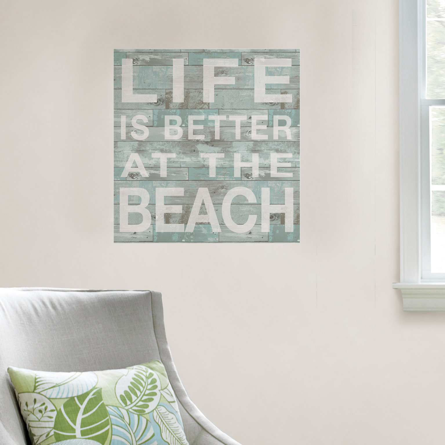 Highland Dunes Better at the Beach Quote Wall Decal & Reviews Wayfair