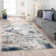 Leura Machine Woven / Power Loomed Performance Blue/Gray/Brown Rug