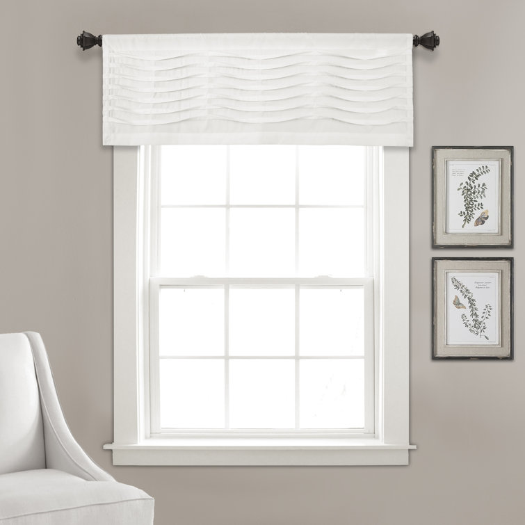 Viv + Rae Dimattia Solid Color Tailored 52'' Window Valance ...