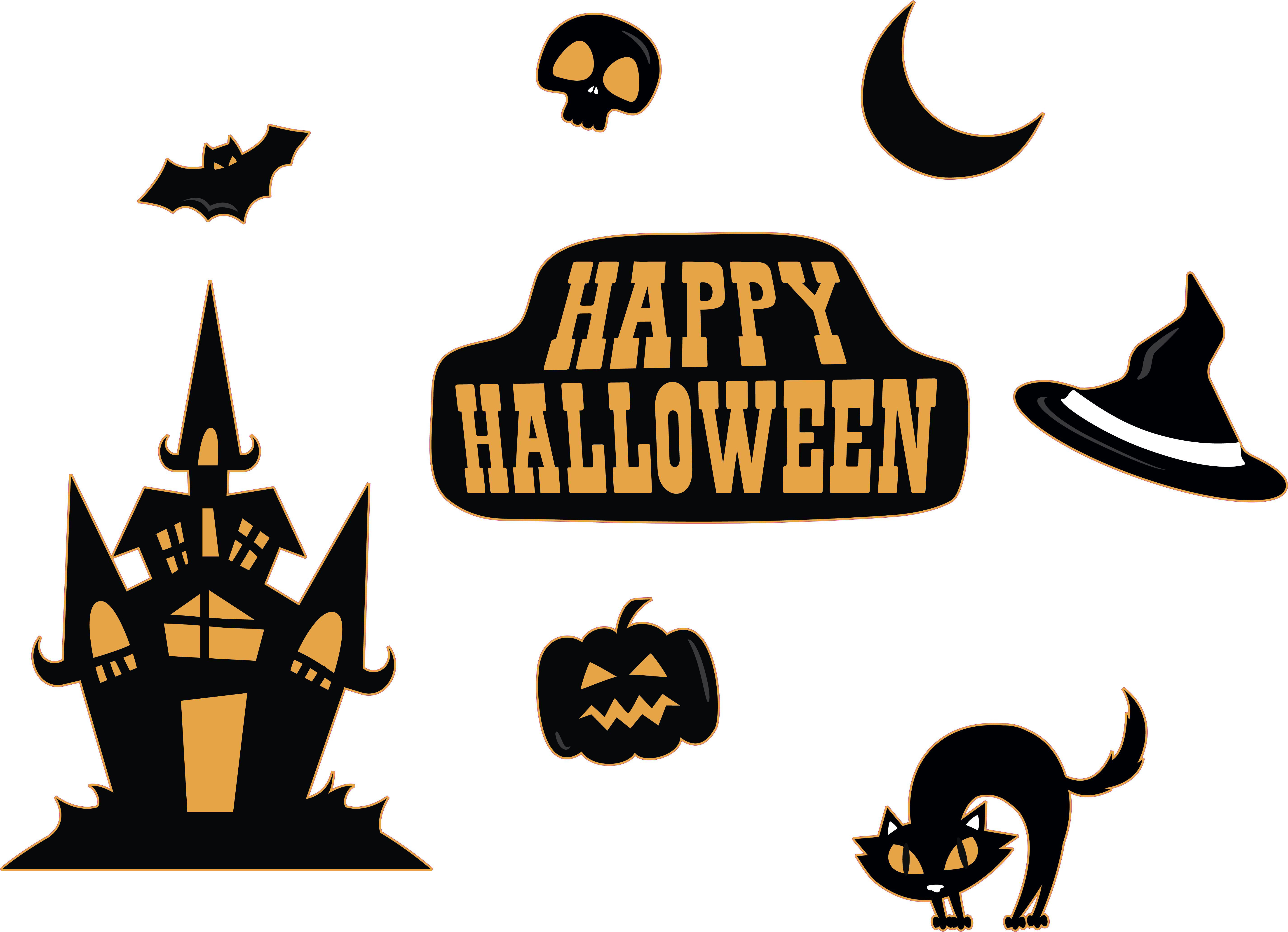 The Holiday Aisle® Happy Halloween Wall Decal Wayfair