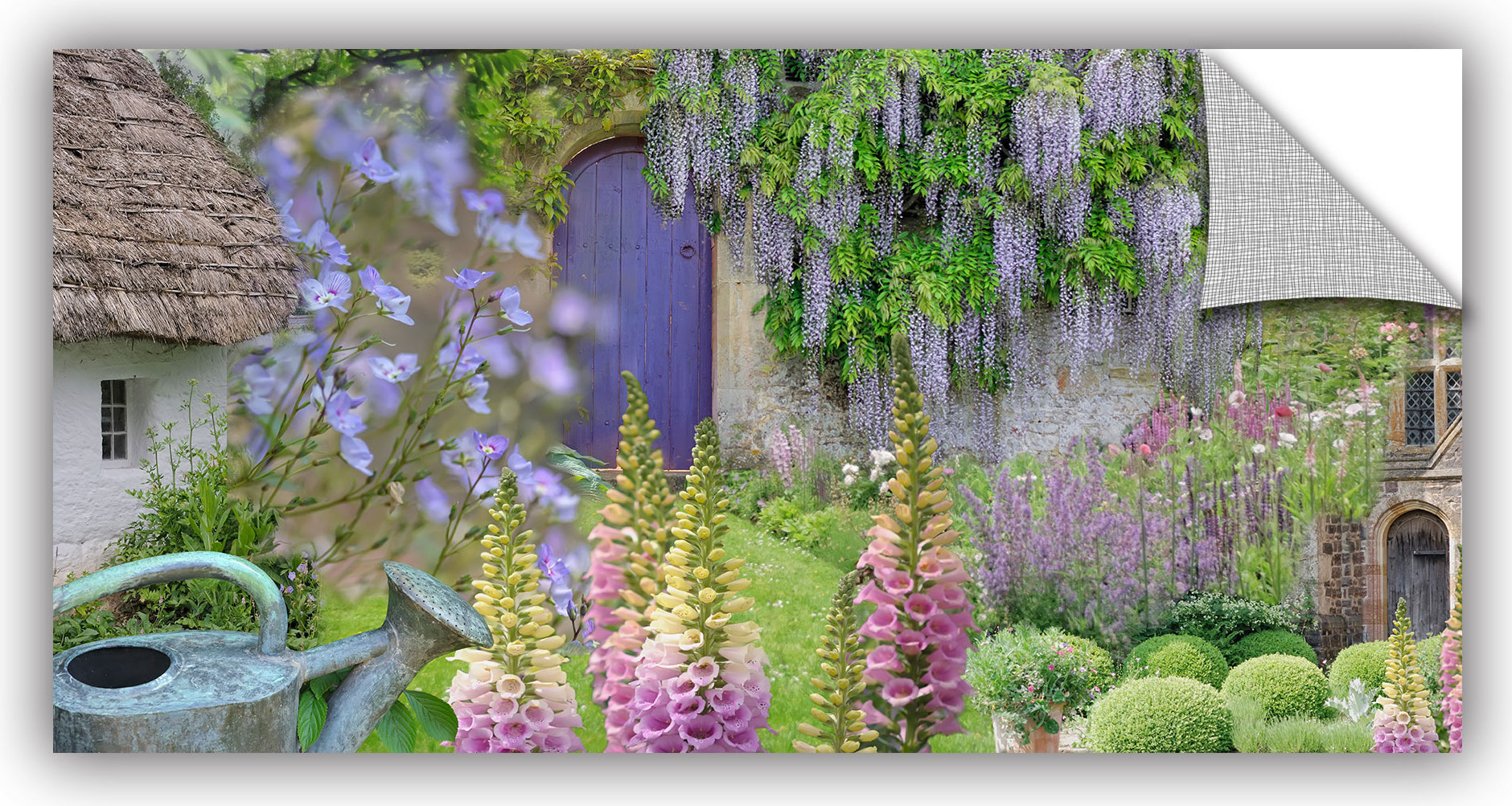 ArtWall Cottage Garden by Cora Niele Photographic PrintRemovable Wall