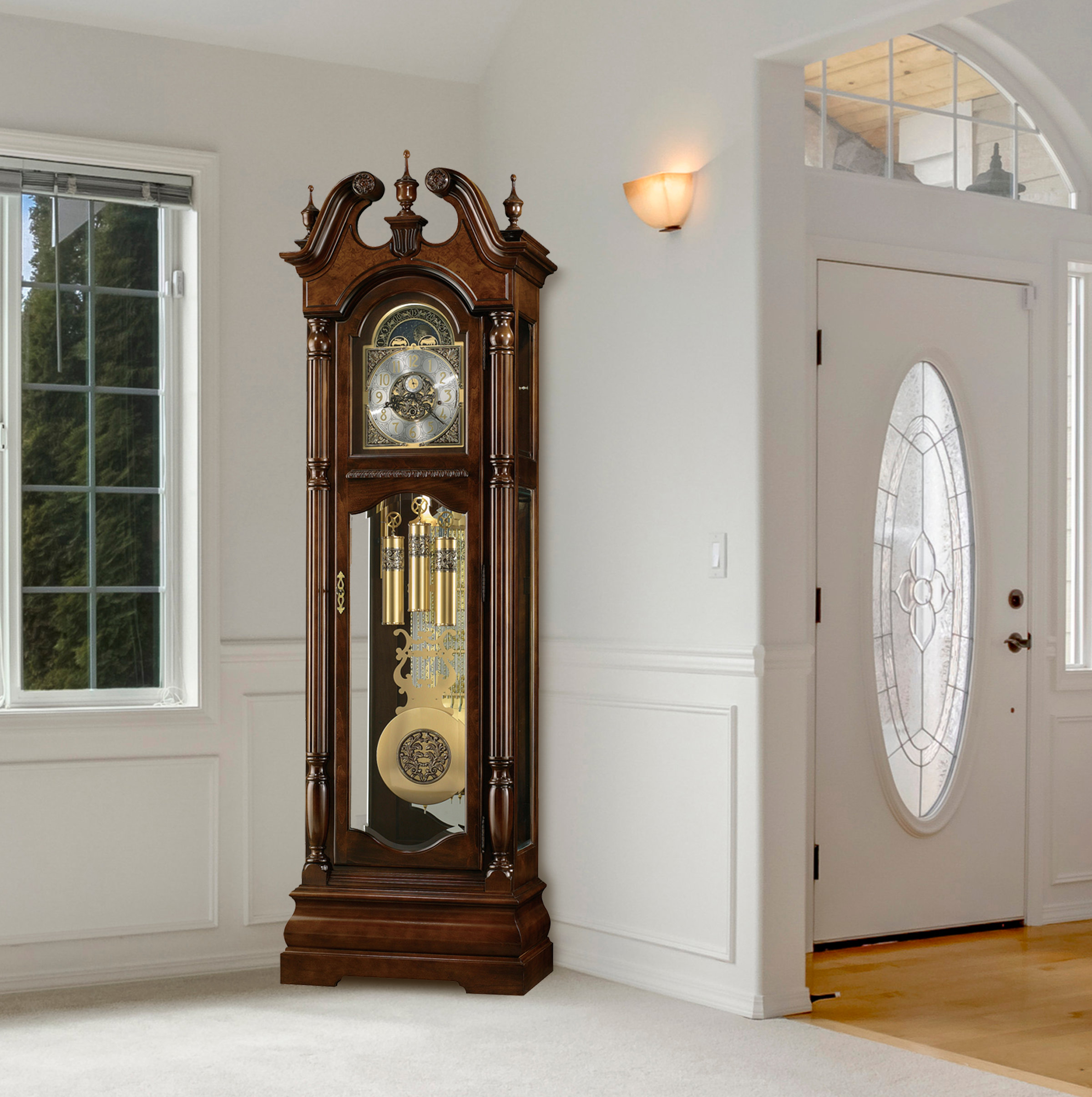 Howard Miller Edinburg 90.75" Grandfather Clock Wayfair