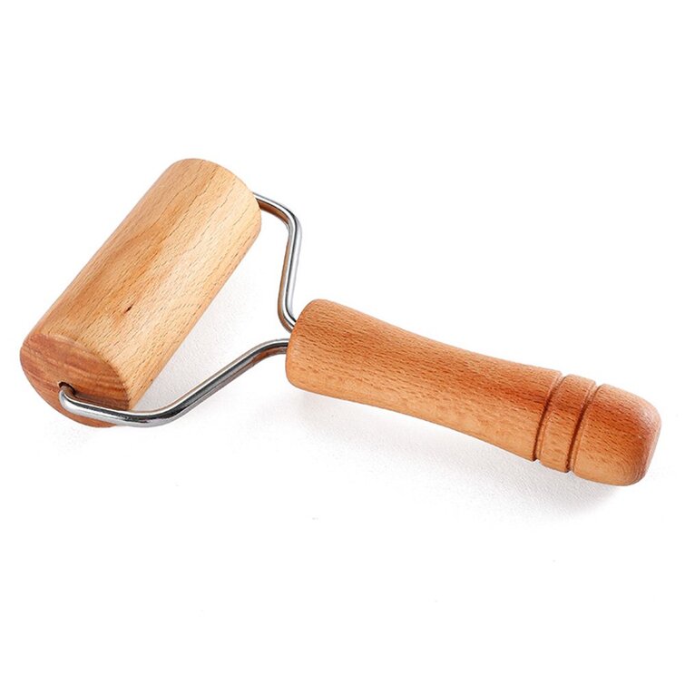 VNDEFUL 2PCS Solid Wood Rolling Pin Kitchen Baking Tool and Dough Stick Hand Rolling Pin Dumpling Wrappers 