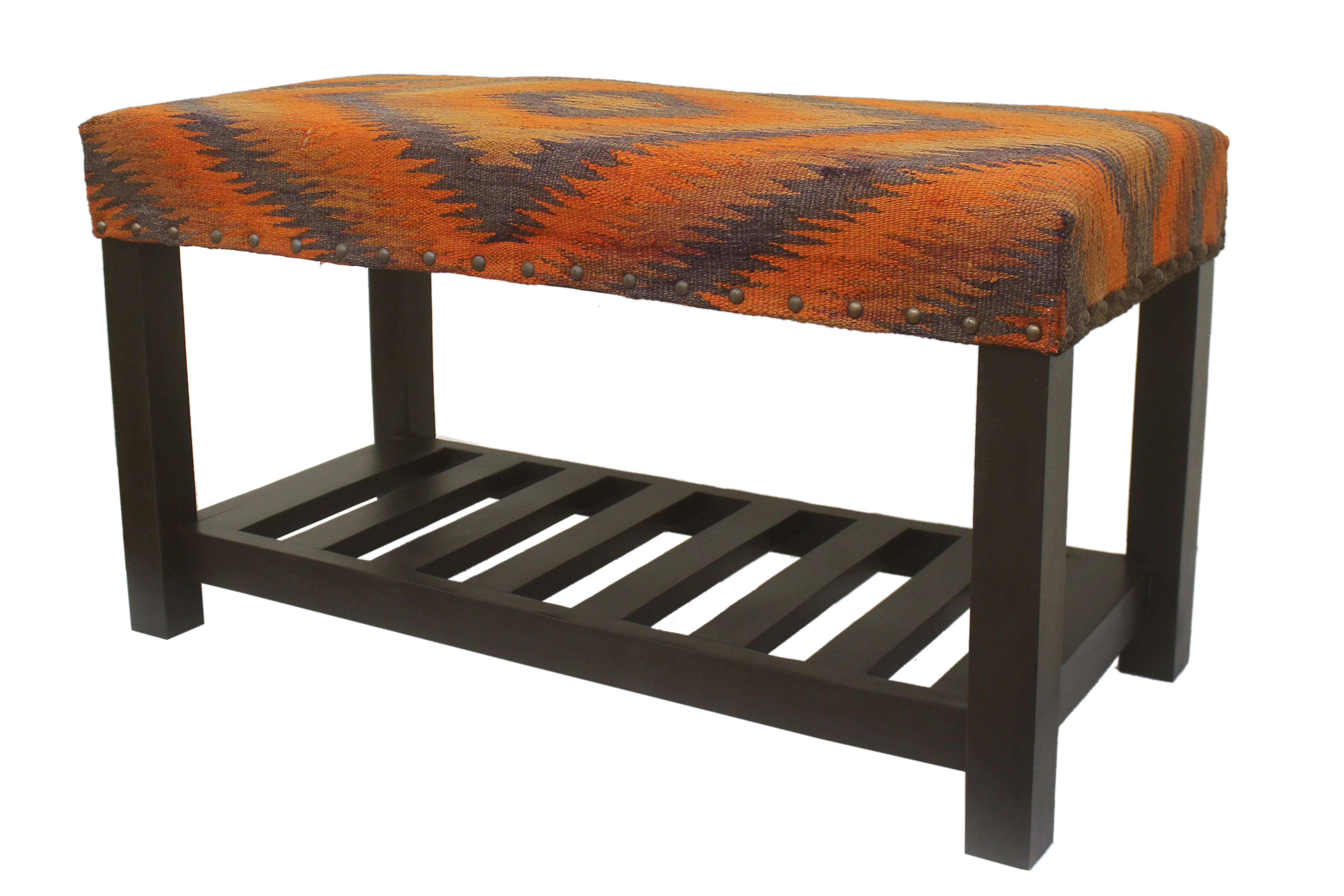 Foundry Select Upholstered Shelves Storage Bench Wayfair