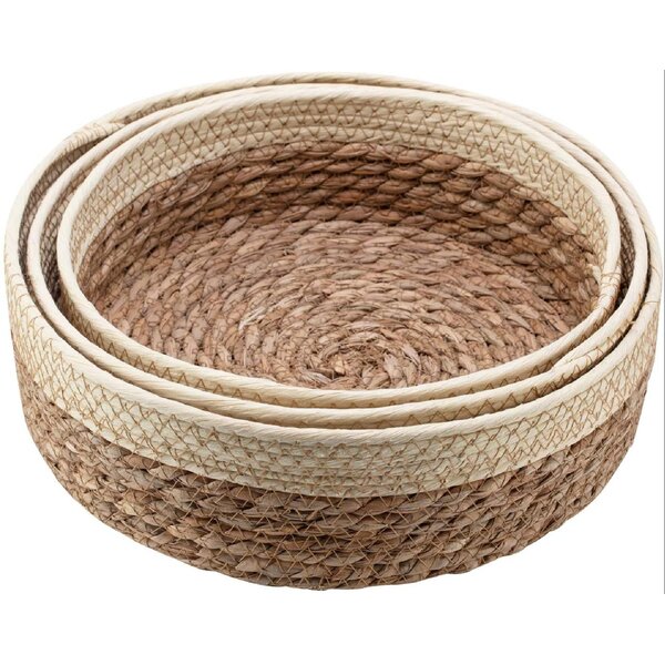 NEW Wald Imports Brown Bamboo 13.75 Decorative Storage Basket FREE SHIPPING 