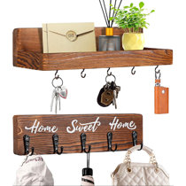 Details about   Handmade Wooden Key Hanger For Wall Sweet Home Décor Key Holder Wall Mount D 