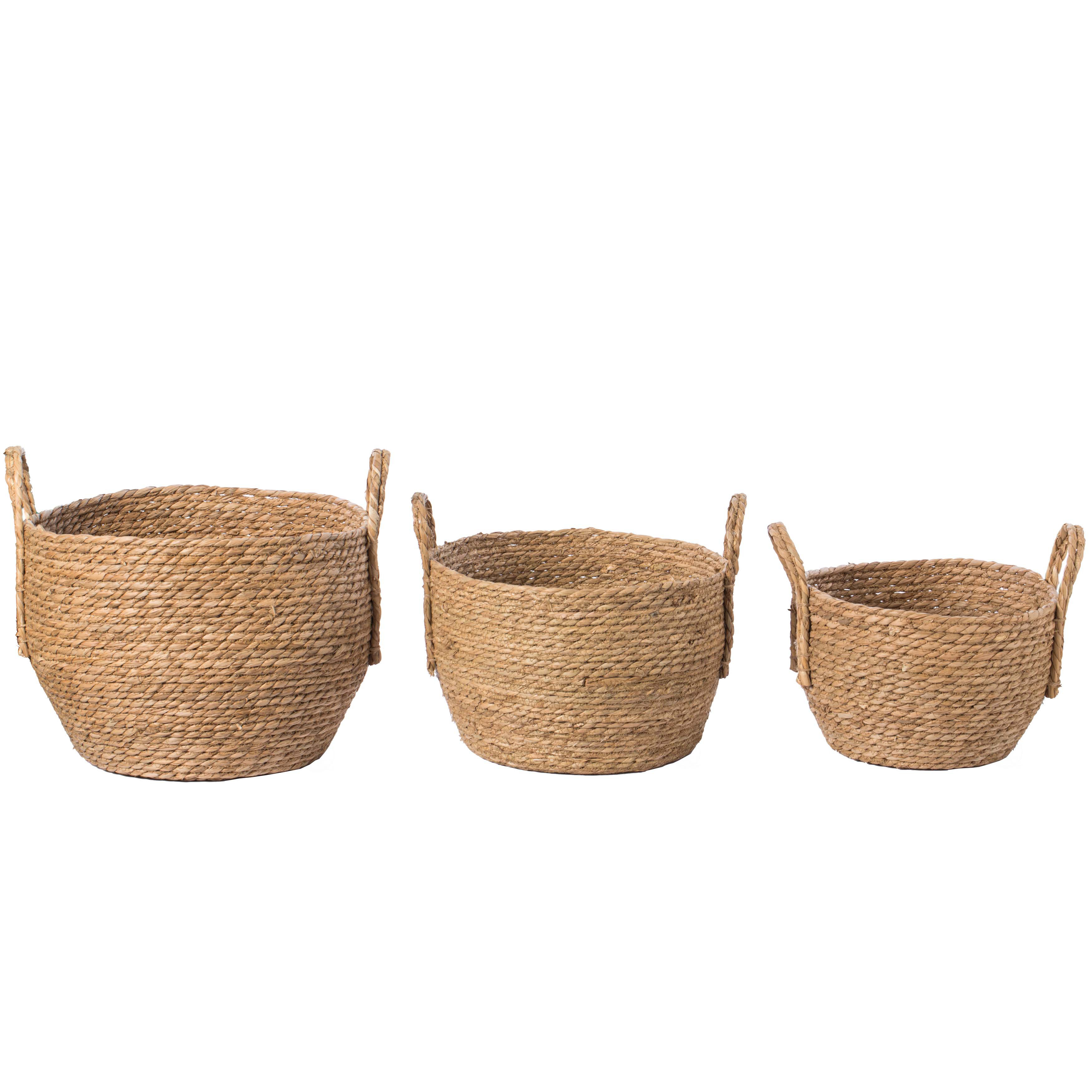 Dovecove 3 Piece Wicker Basket Set Wayfair
