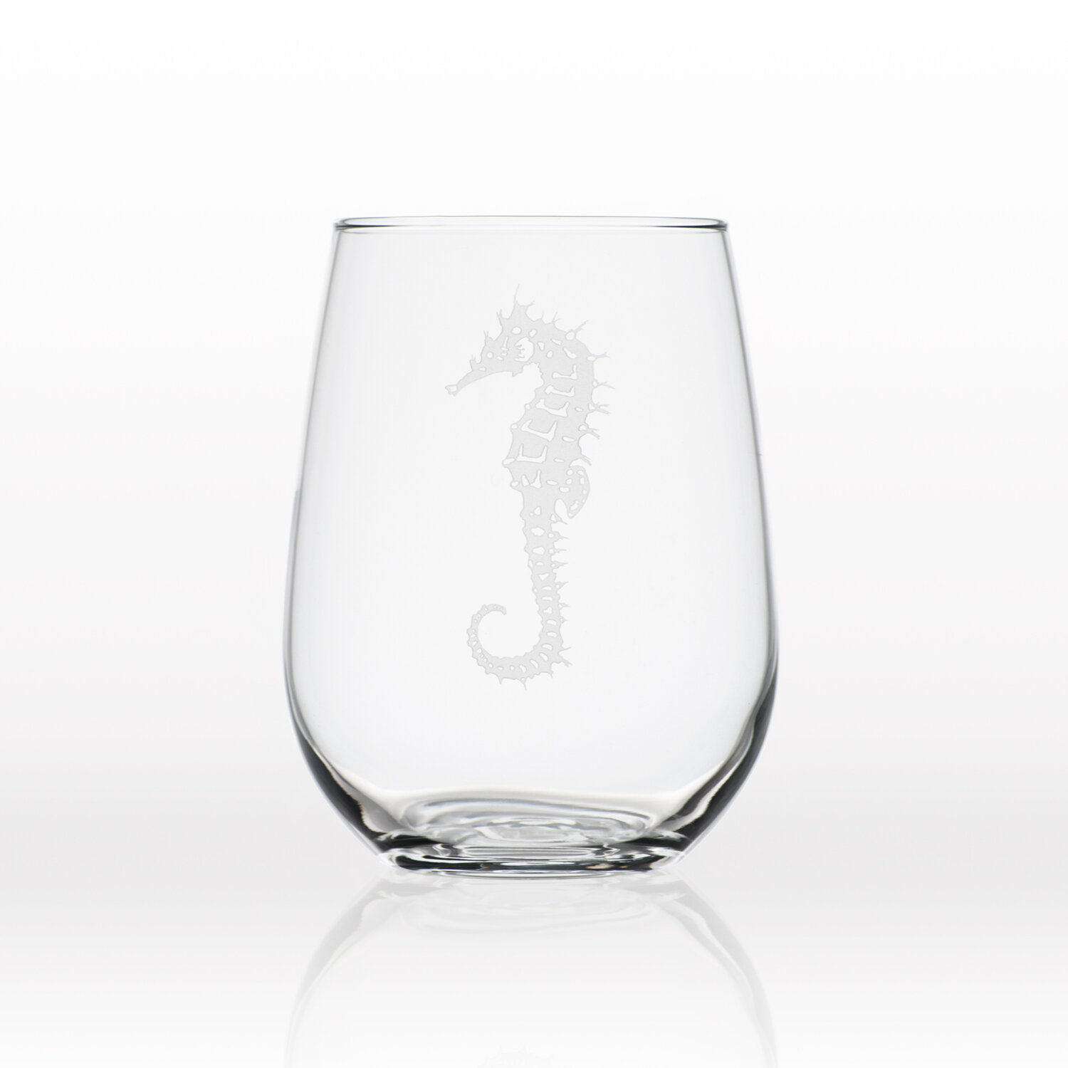 Rolf Glass Seahorse 17 oz. Stemless Wine Glass & Reviews | Wayfair