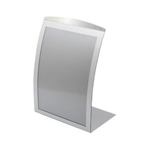 Details about   8.5x11 Silver Curved Sign Holder Metel Picture Frame Magnetic Photo Frame 