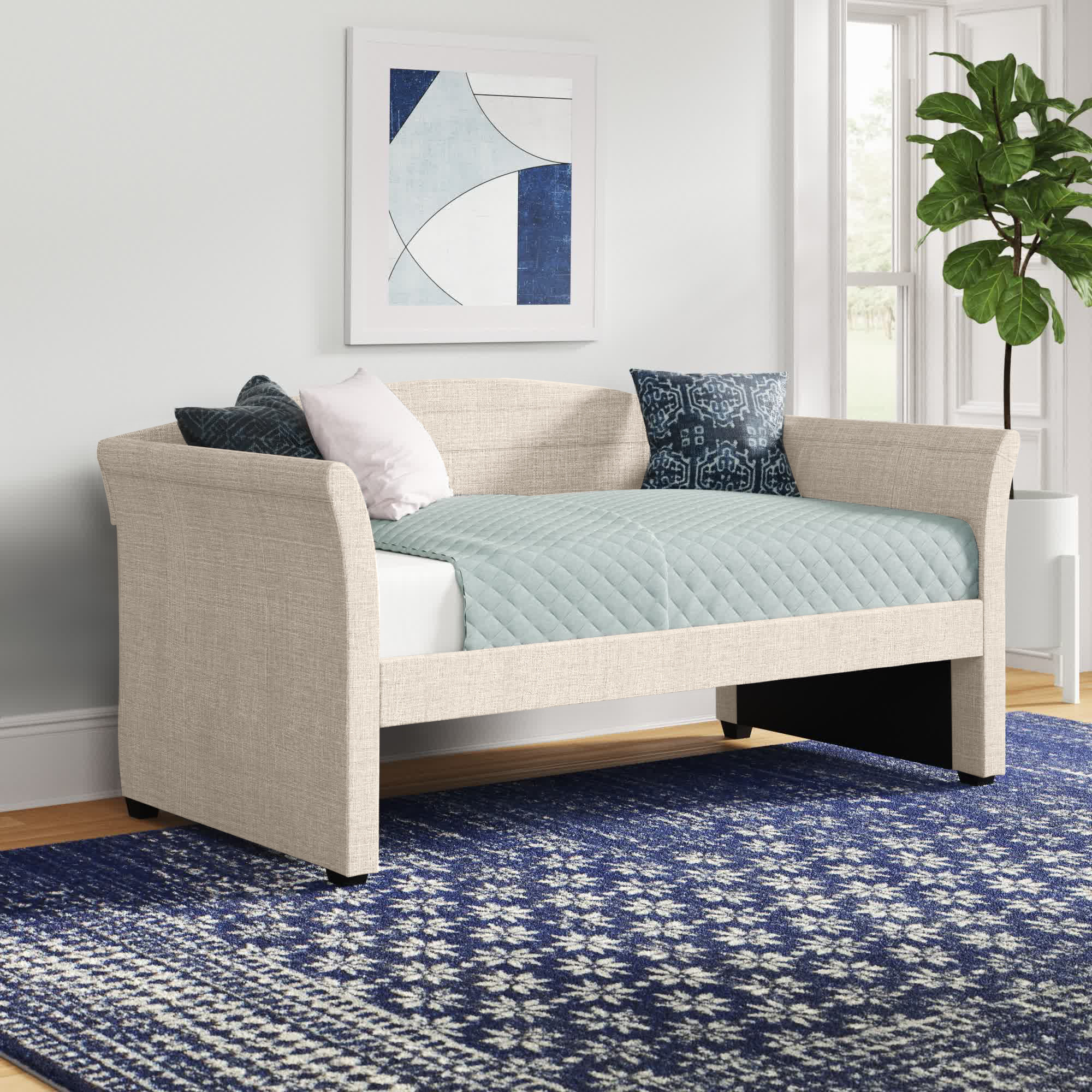 Mercury Row® Ocallaghan Upholstered Daybed & Reviews Wayfair