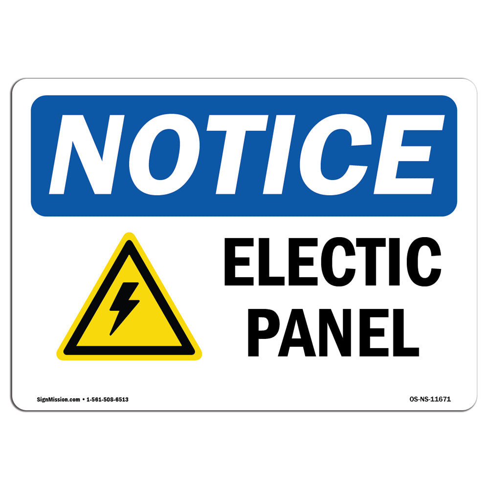SignMission Electrical Panel Sign with Symbol Wayfair