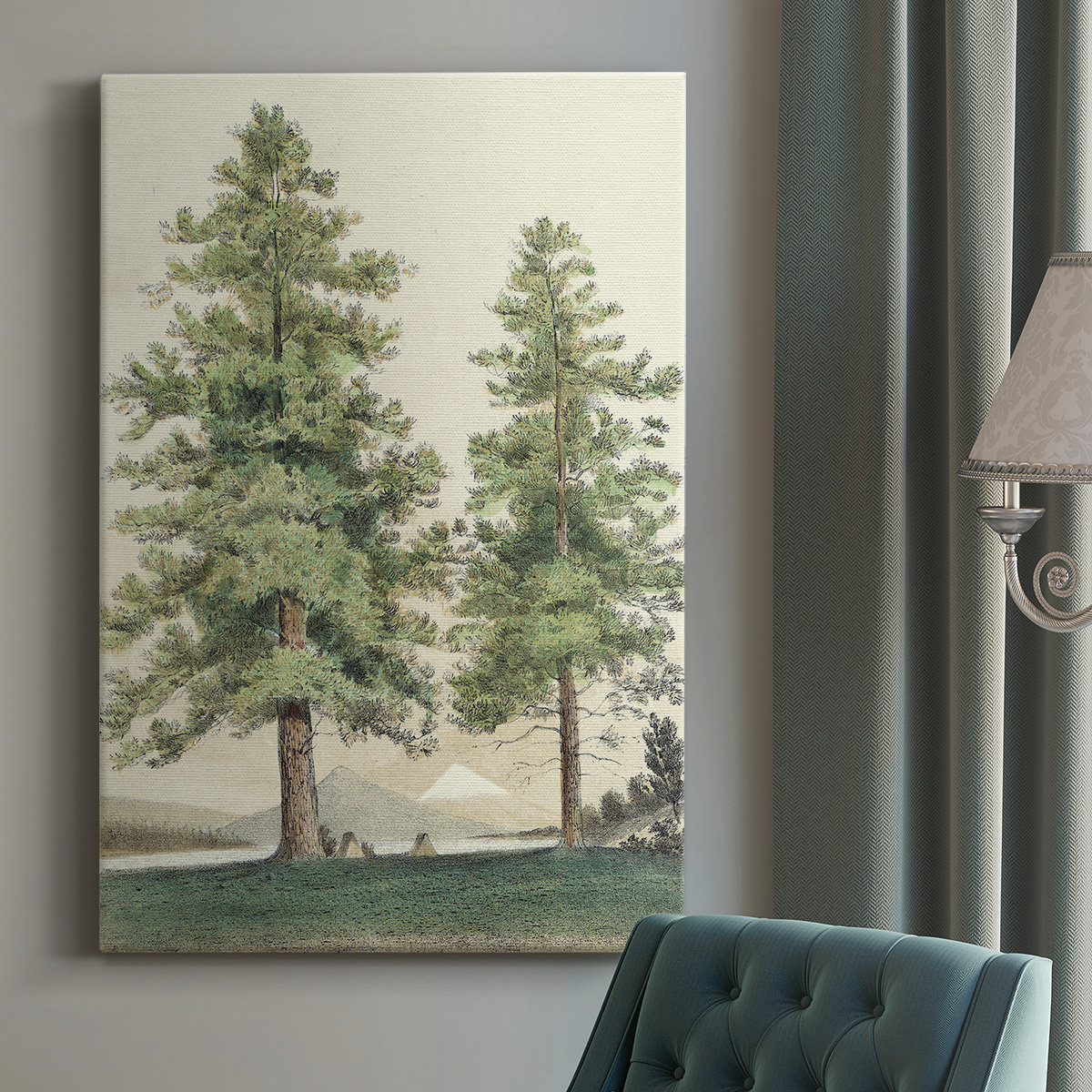 Millwood Pines Majestic Pine II - Wrapped Canvas Painting | Wayfair