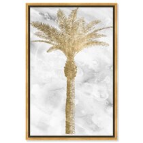 Palm Tree Leaves Tropical Plant Wall Art Print Great Strong Contrast Theme 