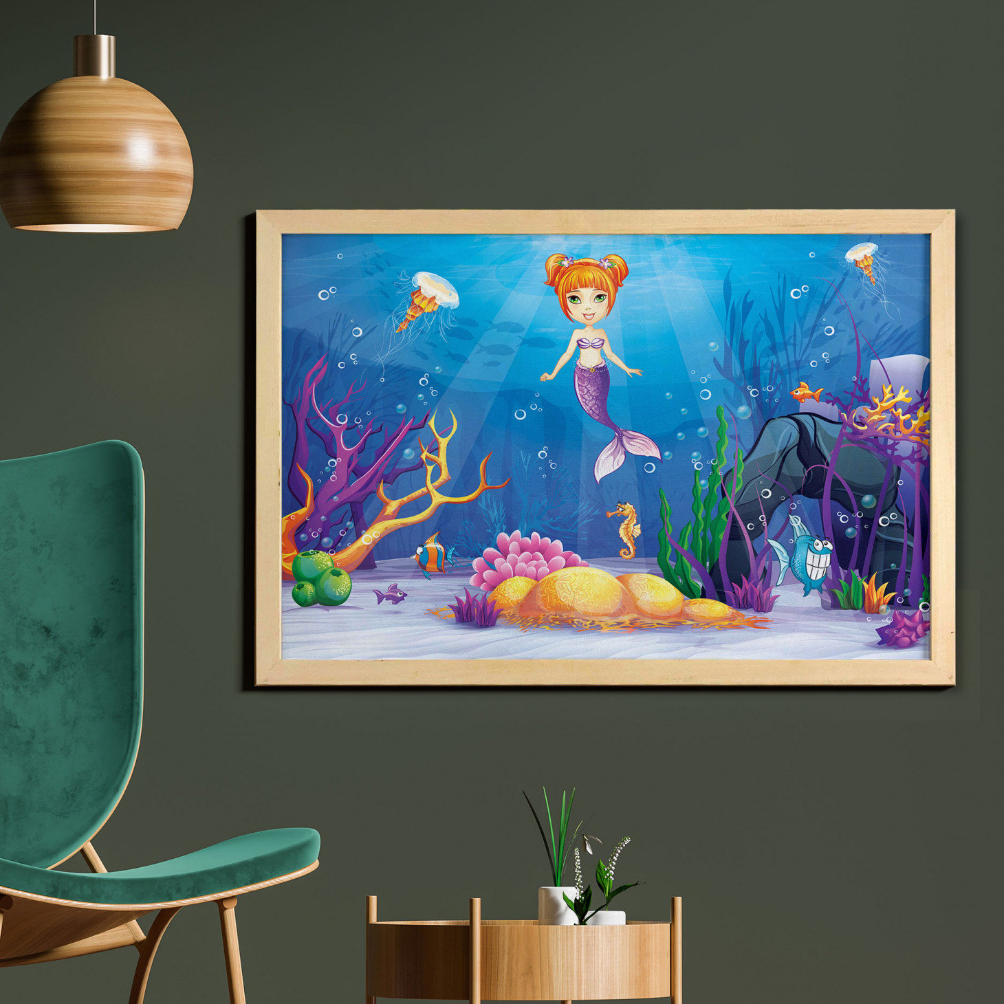 East Urban Home Printed Fabric Poster Picture Frame Print Wayfair