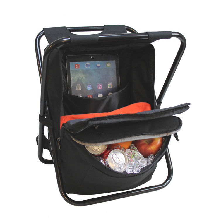 Preferred Nation Seated Cooler Backpack – 12-Can Cooler & 280lb Support Chair Combo