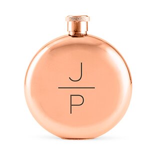 Personalised Pink Leather Hip Flask 3.5oz Birthday Gift Free Laser Engraving 