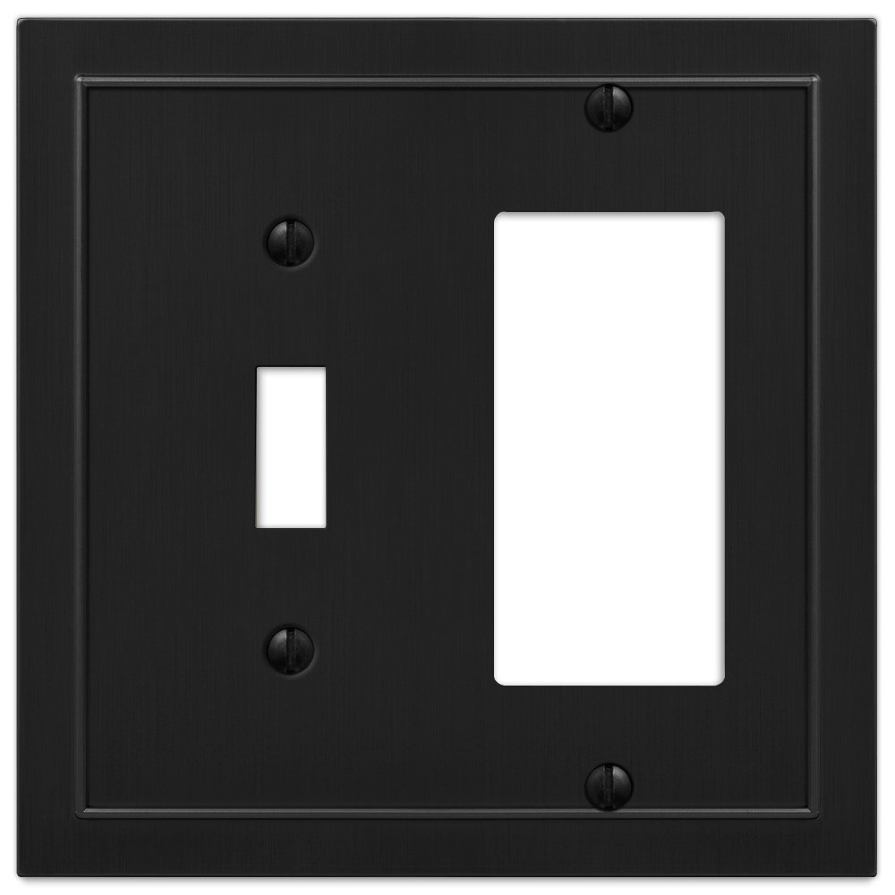 AmerTac Bethany 2Gang Toggle Light Switch / Rocker Combination Wall