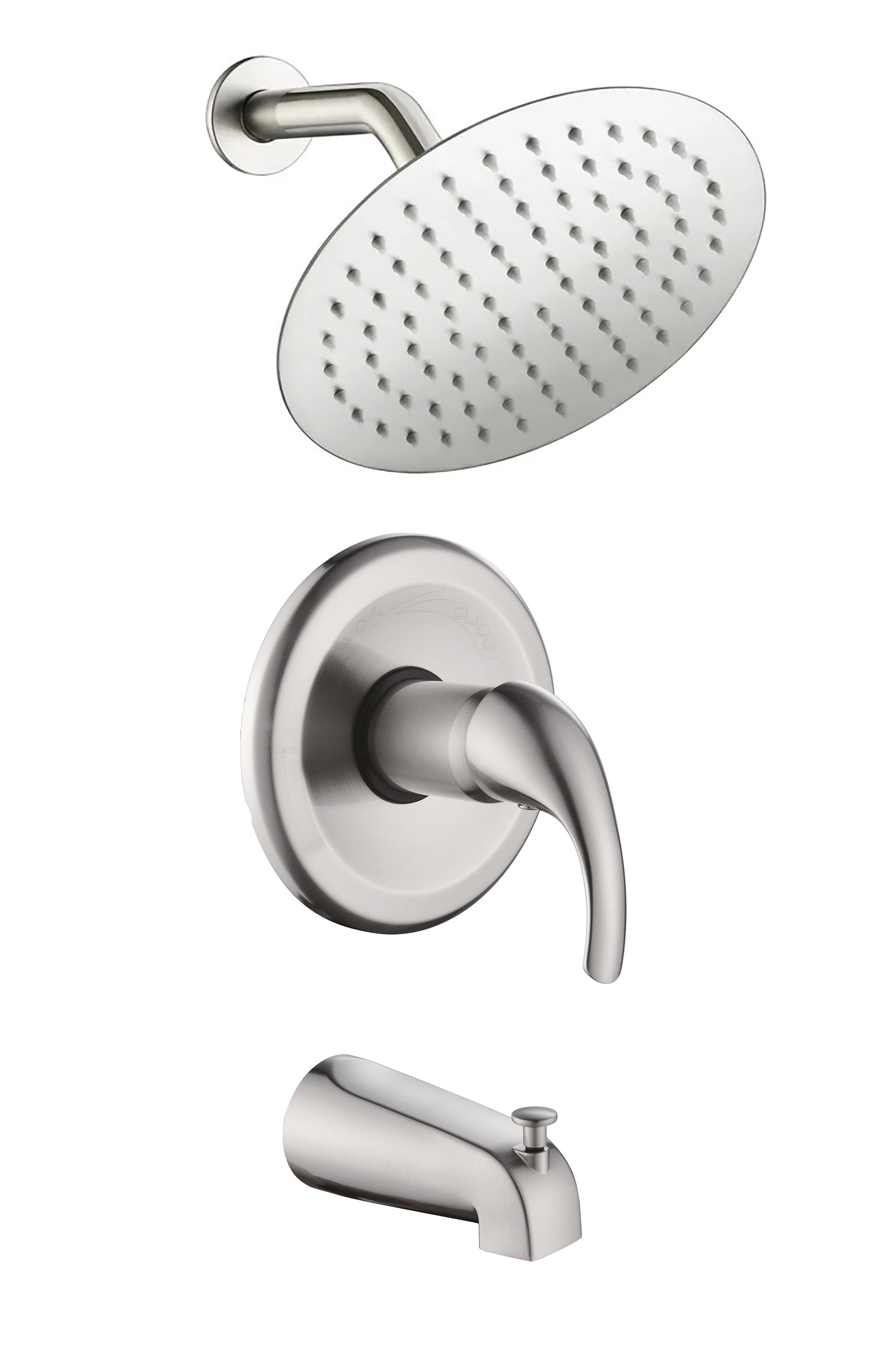 Kingmore Dual Shower Head with Roughin Valve Wayfair