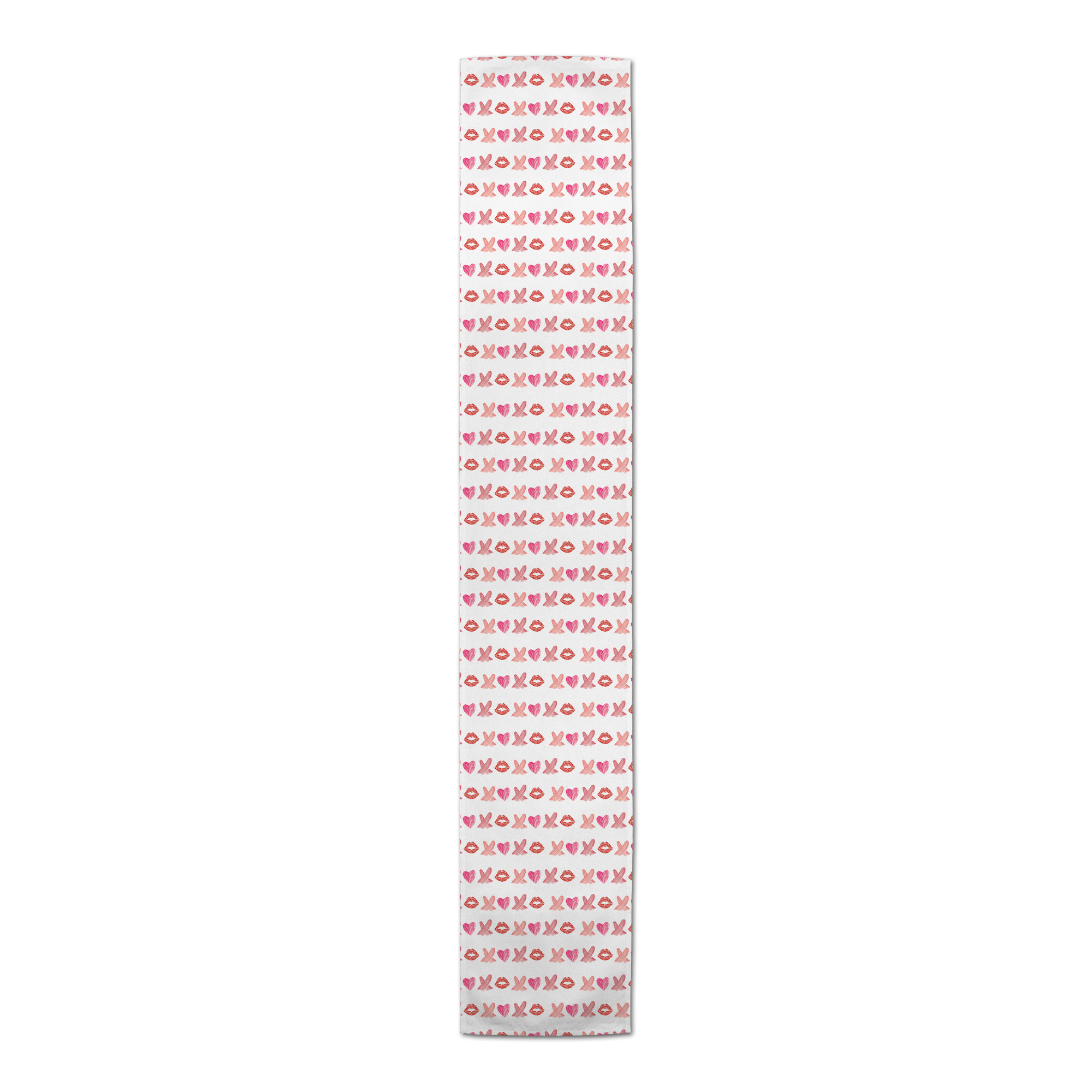 Red Barrel Studio® Lipstick XO Pattern Table Runner Wayfair