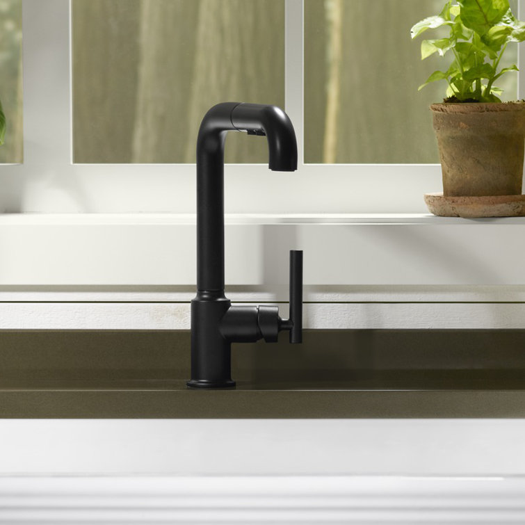 K-7505-BL,CP,VS Kohler Purist® Pull Out Bar Faucet with ...