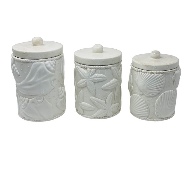 Coastal kitchen canister sets
