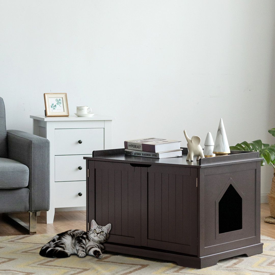 Wayfair Basics Katzentoiletten-Gehäuse Bessler