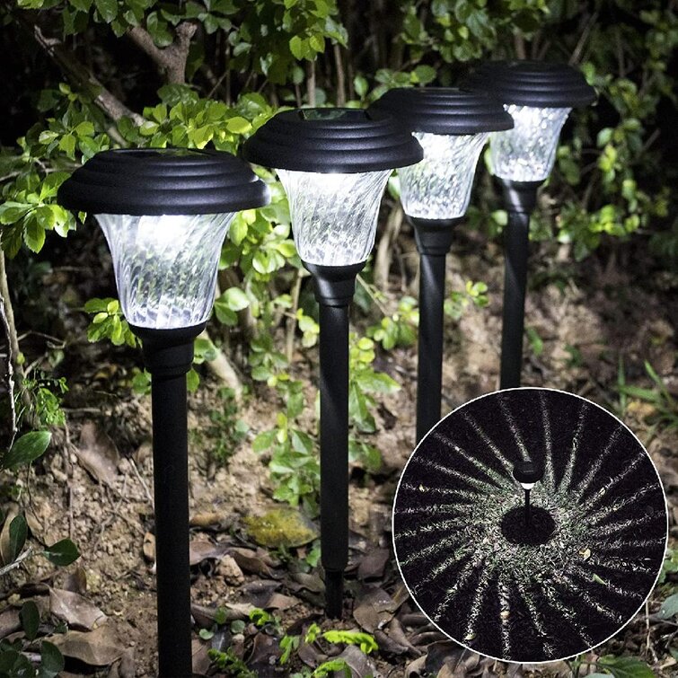 SOLAR LED PATHWAY LIGHTS Set Outdoor Path Light Yard Garden Walkway Lamp 8-PACK 