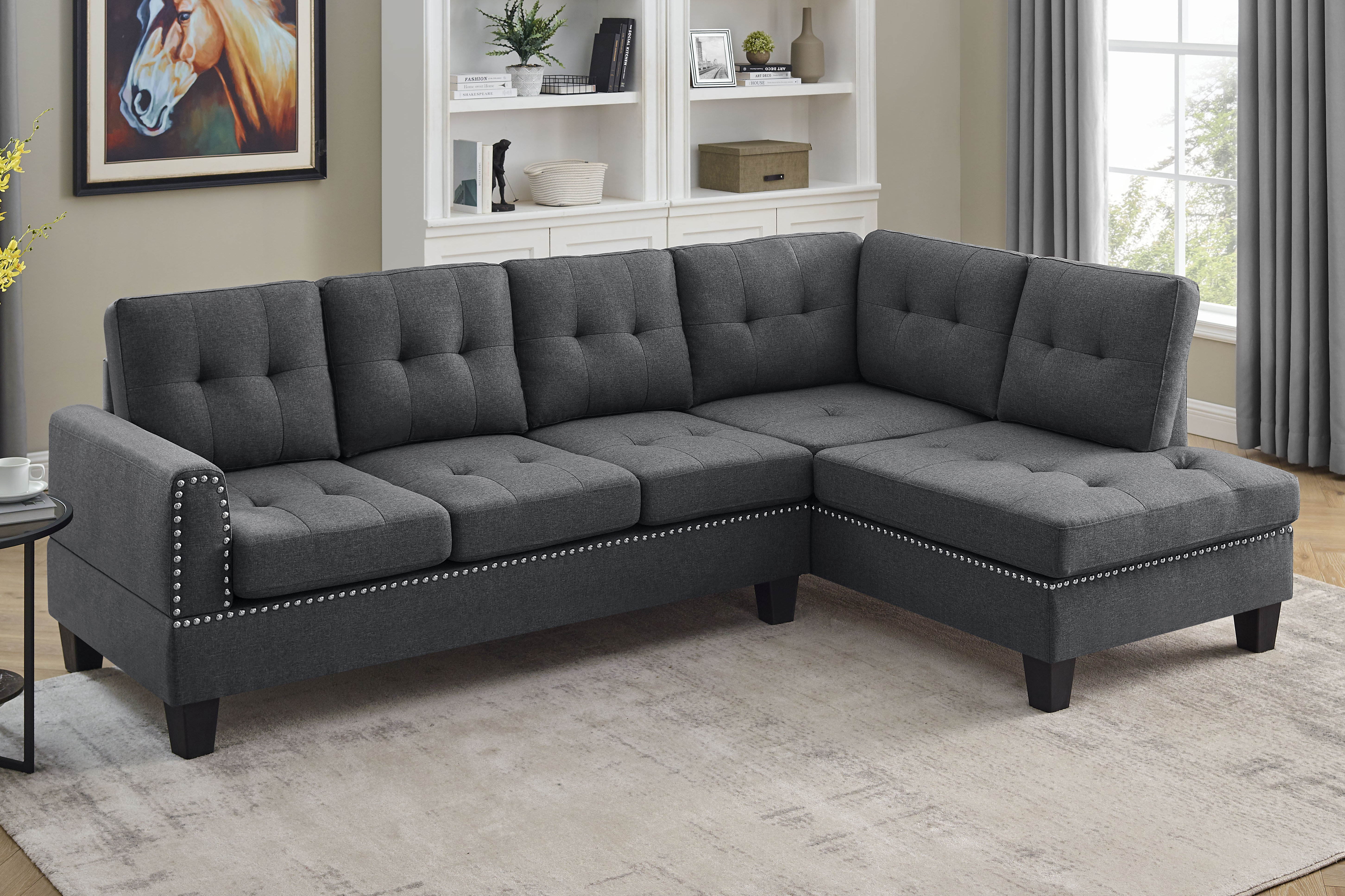 Louden 98″ Wide Right Hand Facing Sofa & Chaise