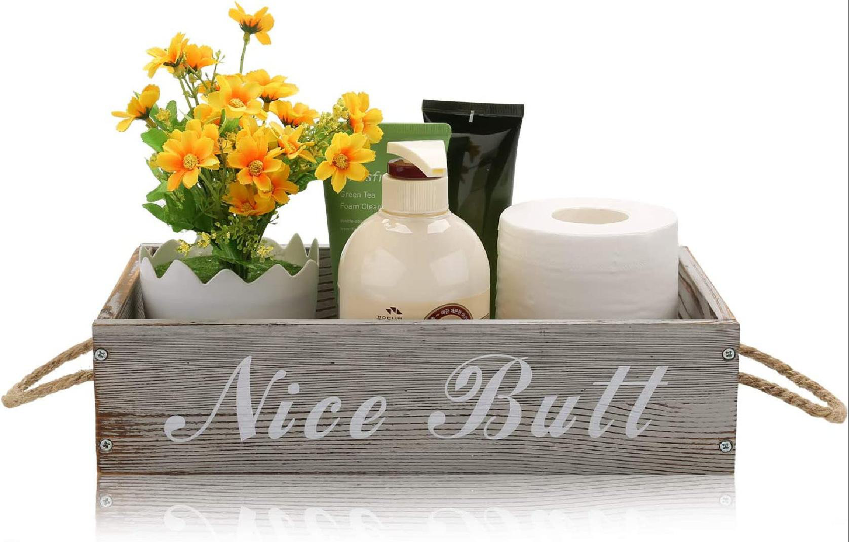 Gracie Oaks Luminara Handmade Wooden Bathroom Accessory Tray Wayfair