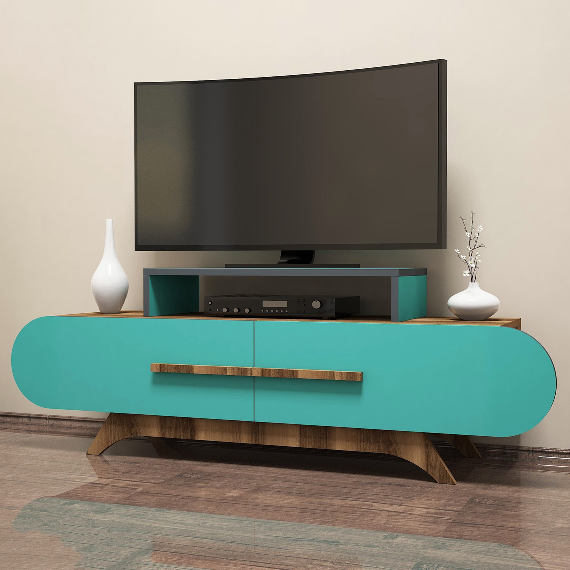East Urban Home TV Stand for TVs up to 55" & Reviews Wayfair
