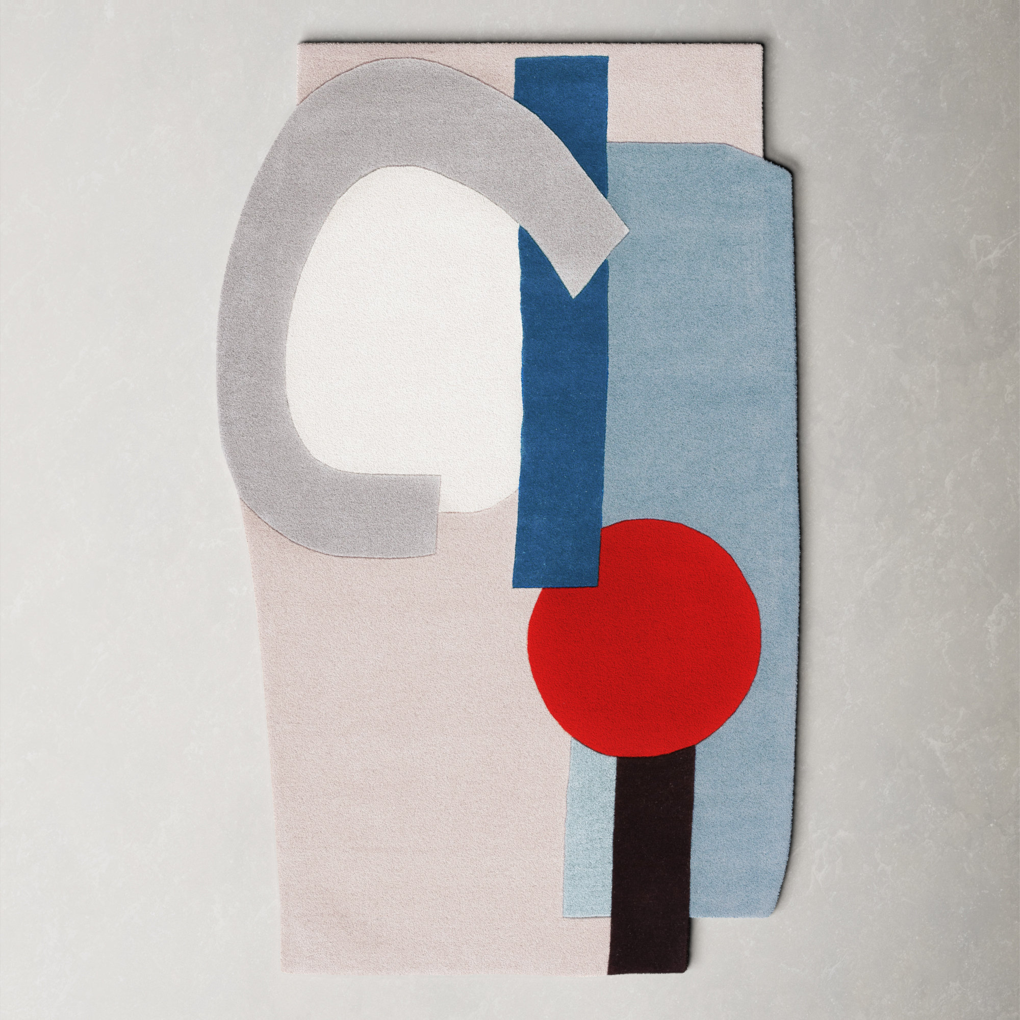 AllModern Danilo Handmade Hand Tufted Beige/Blue/Red Rug Wayfair