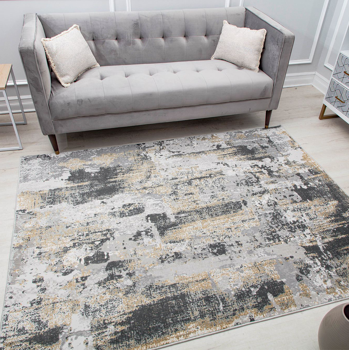 CosmoLiving by Cosmopolitan Astor Gray Area Rug & Reviews Wayfair