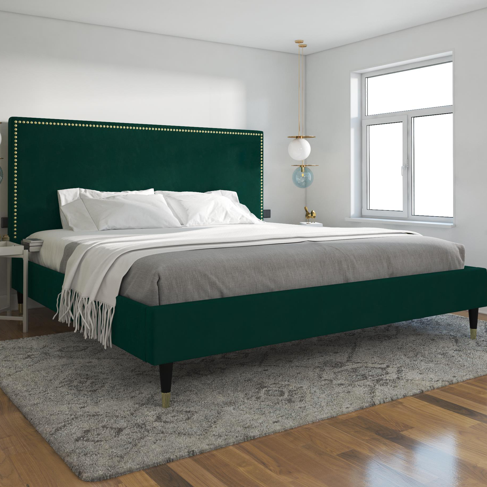 CosmoLiving by Cosmopolitan Audrey Upholstered Bed & Reviews Wayfair
