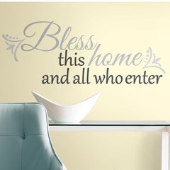 HOME FAMILY BLESSING  HOME DECOR WALL DECAL 13" X 13"