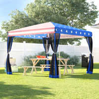 Outsunny 10 Ft. W x 10 Ft. D Metal Pop-Up Canopy