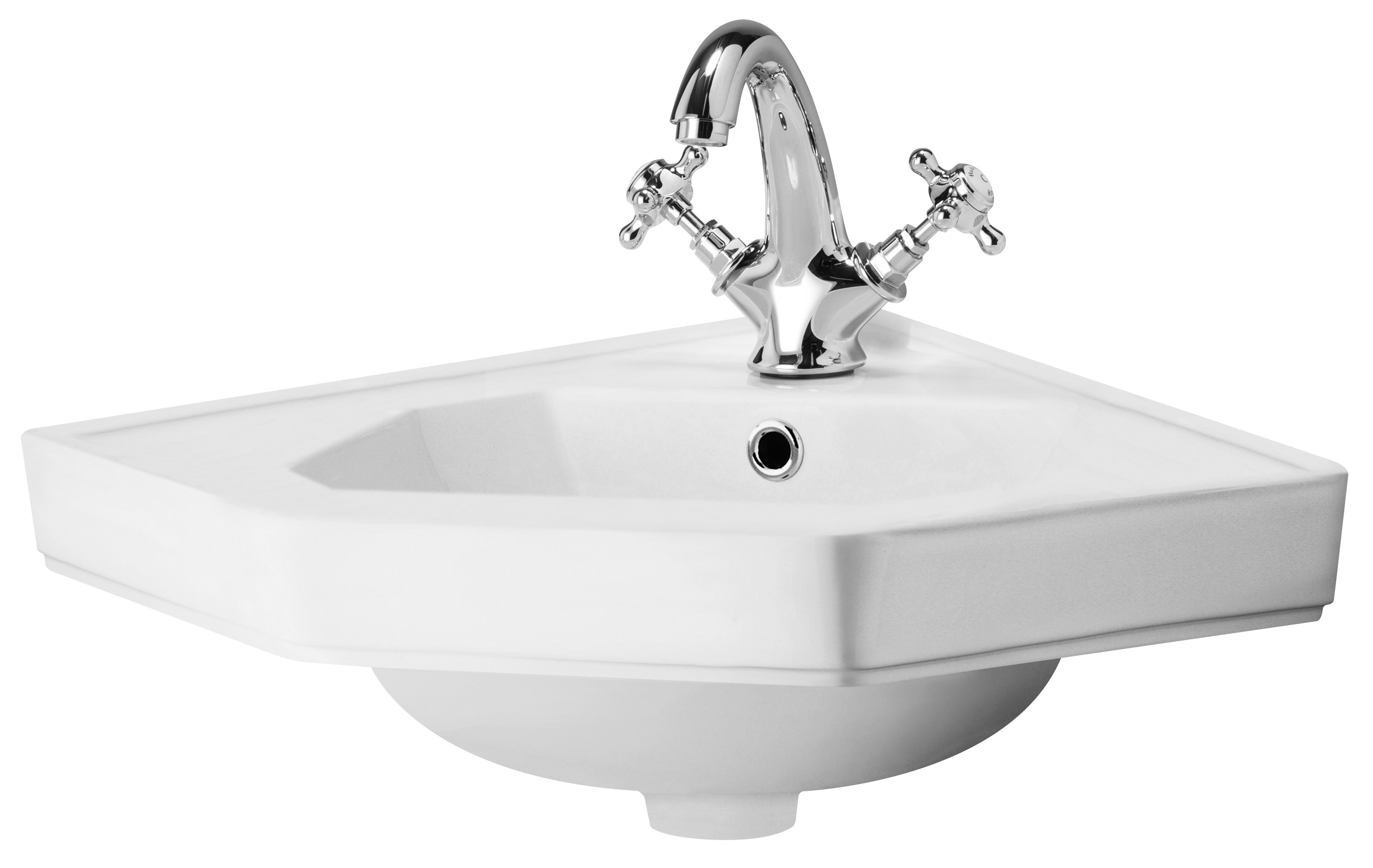 Old London Richmond 4200Mm White Ceramic Specialty Corner Sink Bathroom