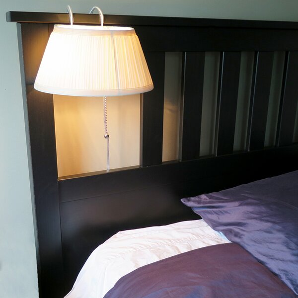 clip lamp headboard