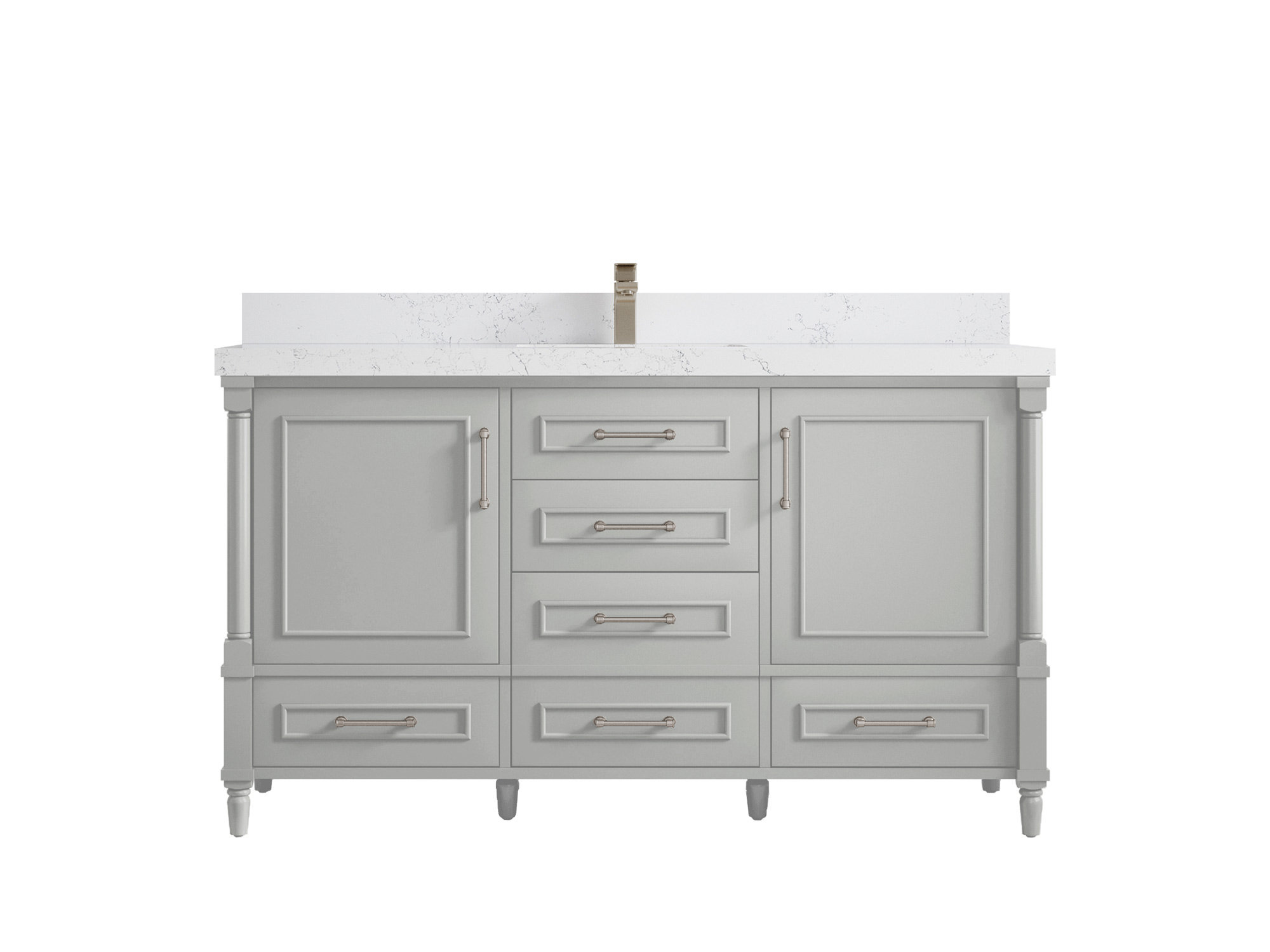 Willow Collections Aberdeen 60'' Freestanding Single Bathroom Vanity
