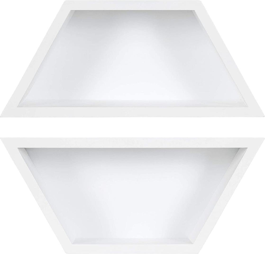 Latitude Run® 2 Piece Hexagon Floating Shelf Wayfair