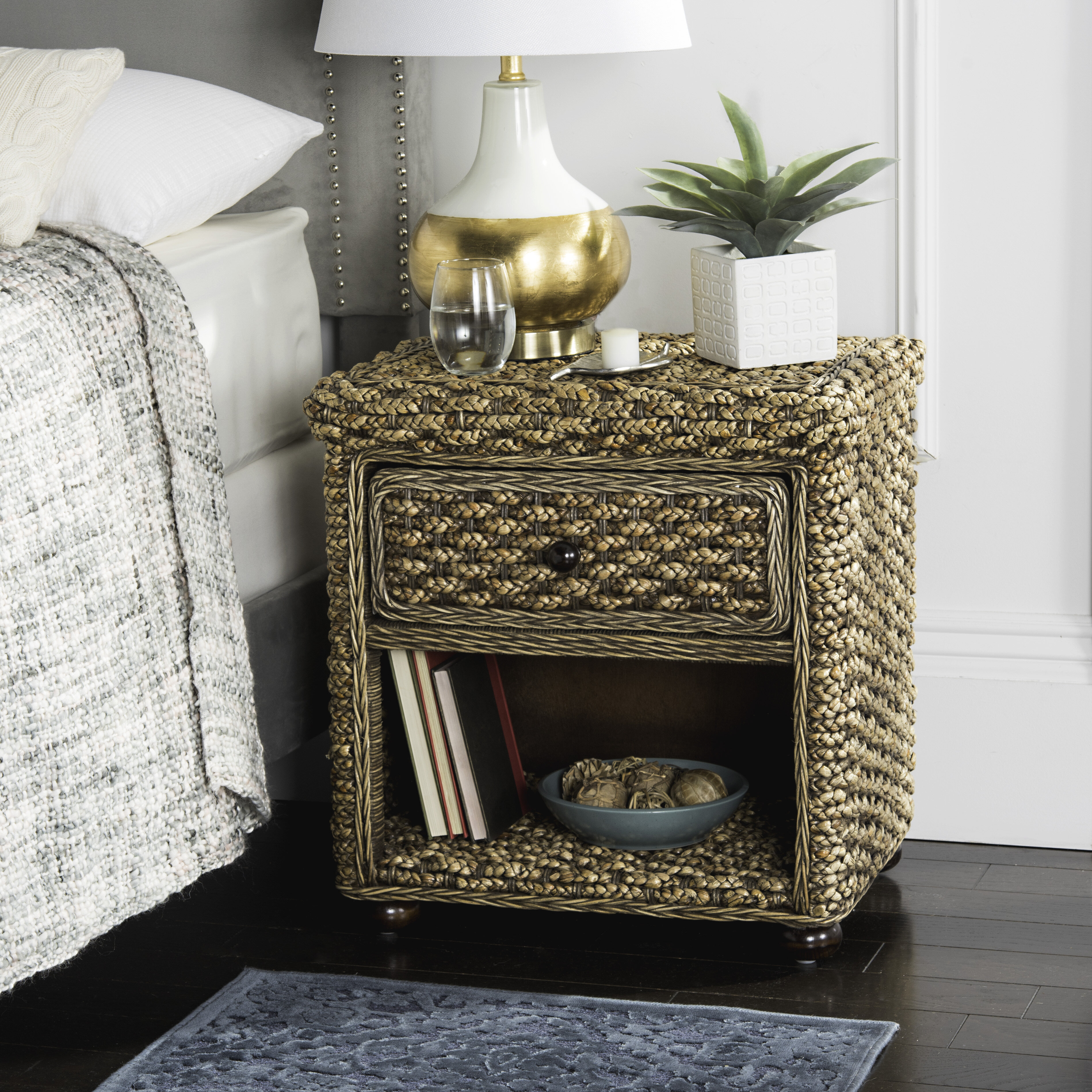 wicker night stand