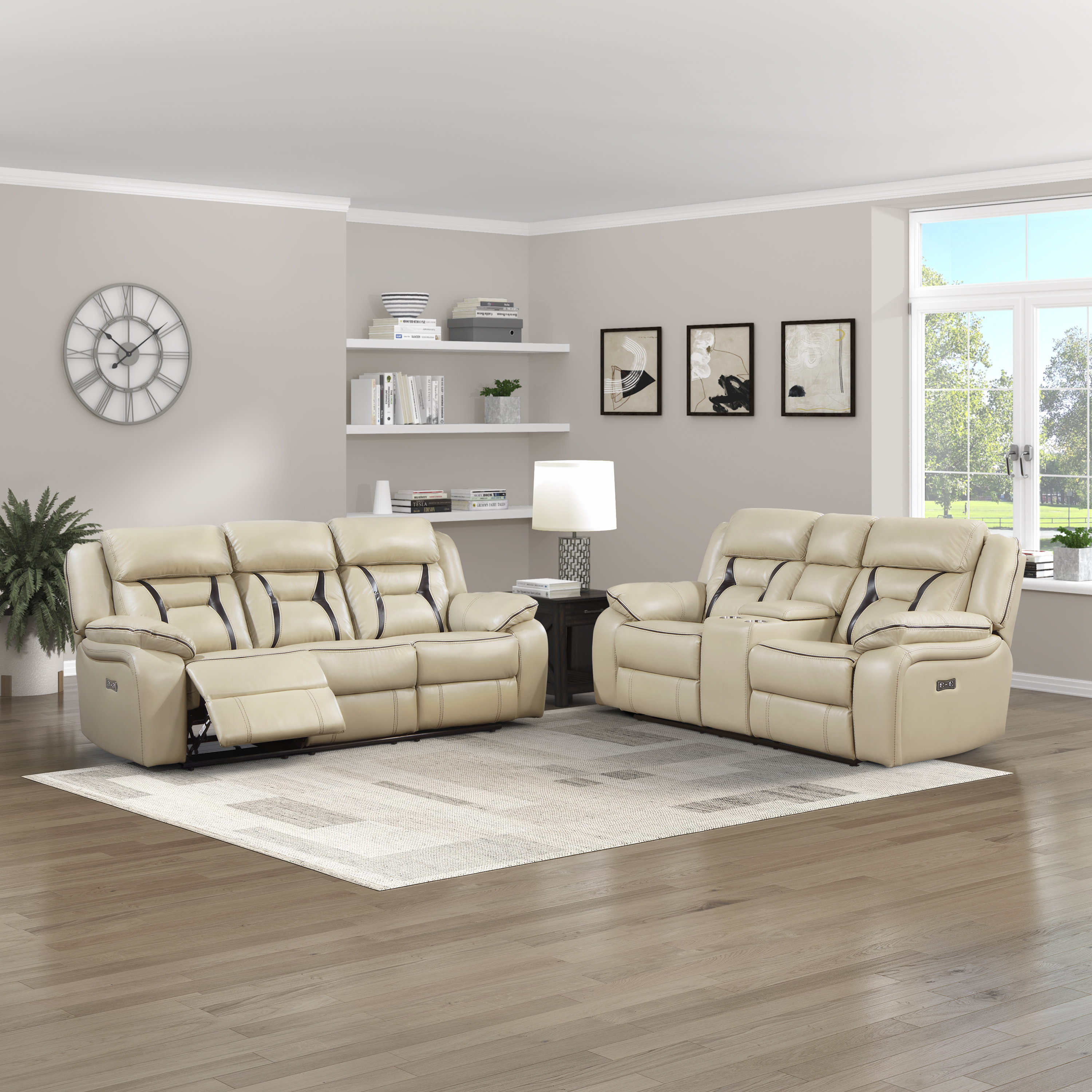 Contemporary Living Room Furniture Set, Vegan Réunion