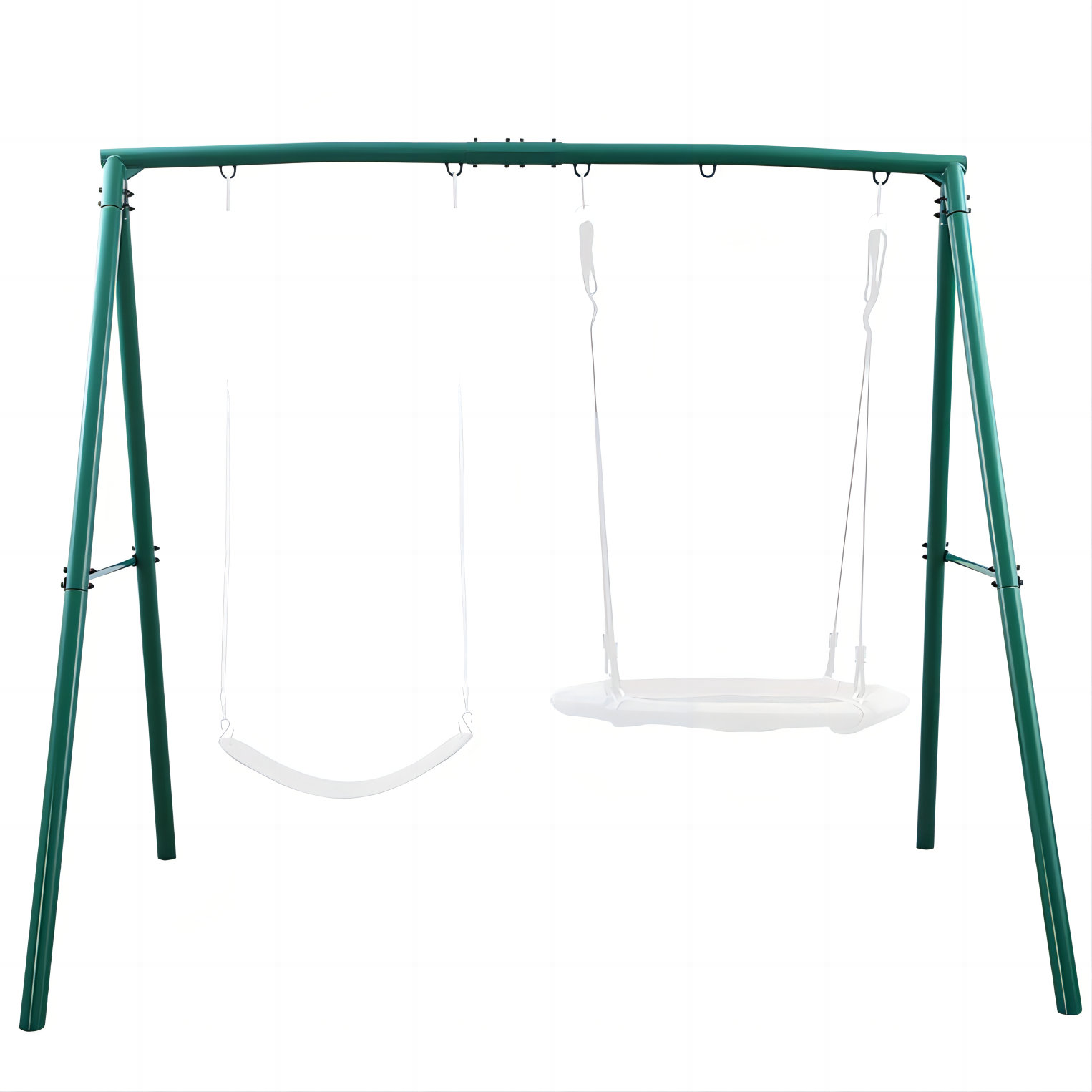 Klo Kick 440lbs Extra Large Metal Swing Frame with 5 Hanging Hooks, Heavy Duty AFrame Swing