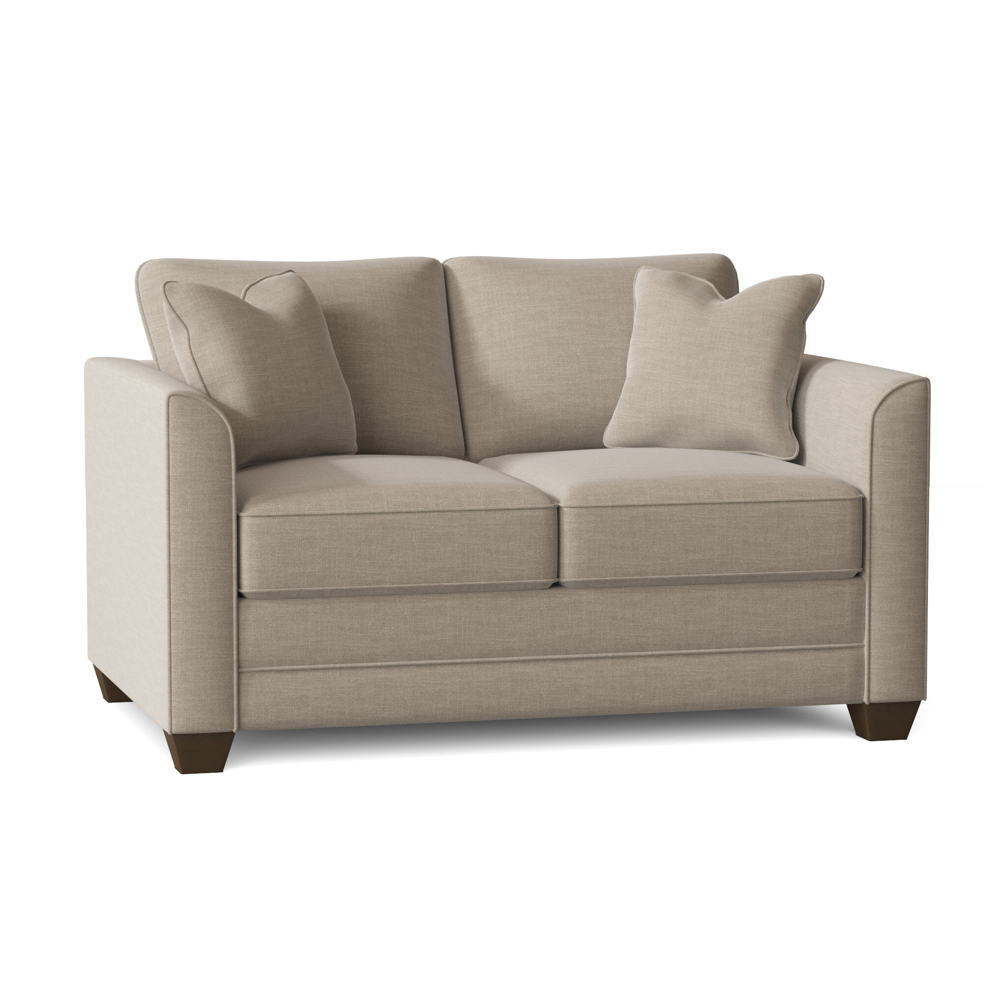 Lourenco 55” Flared Arm Loveseat with Reversible Cushions