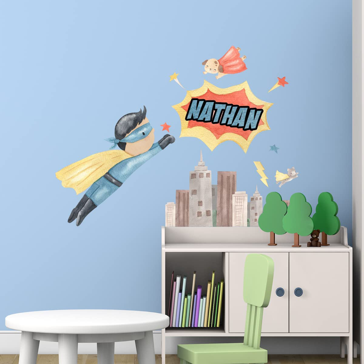 Zoomie Kids Superhero Wall Decal Wayfair