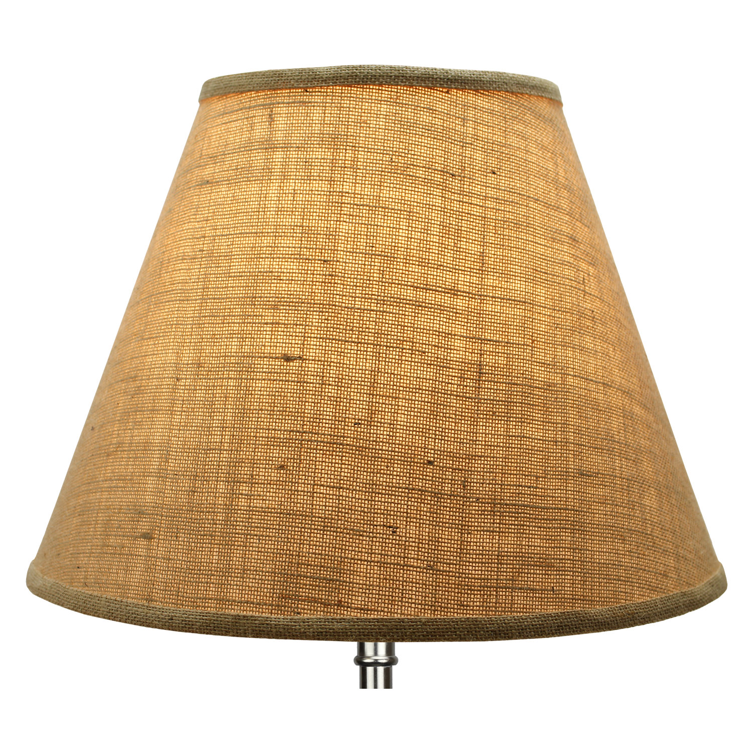 Symple Stuff 12'' H Linen Empire Lamp Shade ( Spider ) in Brown